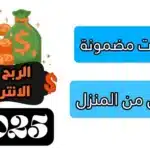 شركات مضمونة للعمل من المنزل 2025